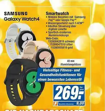 HEM Expert Samsung Galaxy Watch4 Smartwatch Angebot