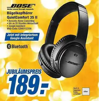 expert Octomedia Bose Bügelkopfhörer Quietcomfort 35 II Angebot