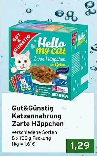 CAP Markt Gut&günstig Katzennahrung Zarten Häppchen Angebot