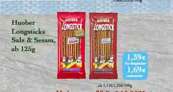 LPG Biomarkt Huober Longsticks Salz & Sesam Angebot