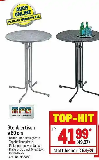 METRO Stehbiertisch Angebot