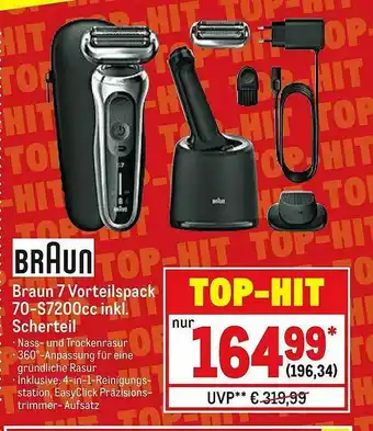 METRO Braun 7 Vorteilspack Inkl. Scherteil Angebot