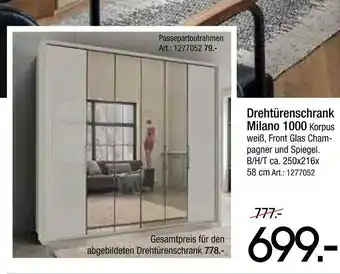 Zurbrüggen Drehtürenschrank milano 1000 Angebot