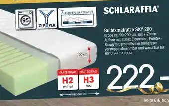 Zurbrüggen Schlaraffia bultexmatratze sky 200 Angebot