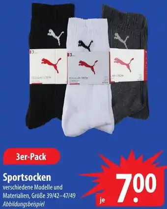 Famila Nord Ost PUMA Sportsocken 3er-Pack Angebot