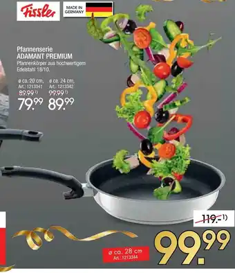 Zurbrüggen Fissler pfannenserie adamant premium Angebot