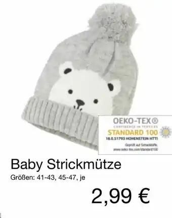 KiK Baby Strickmütze Angebot