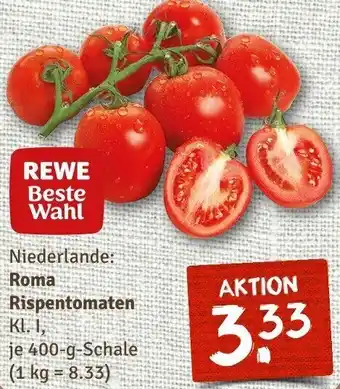 nahkauf Roma Rispentomaten 400 g Schale Angebot