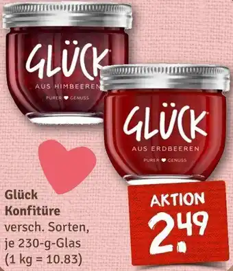 nahkauf Glück Konfitüre 230 g Glas Angebot