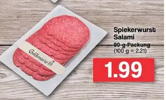 Famila Nord West Spiekerwurst Salami 90g Angebot