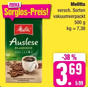 Edeka Frischemarkt Melitta Auslese 500 g Angebot