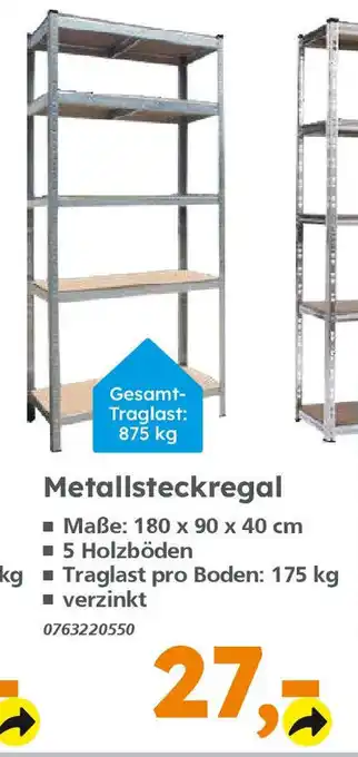 Globus Baumarkt Metallsteckregal Angebot