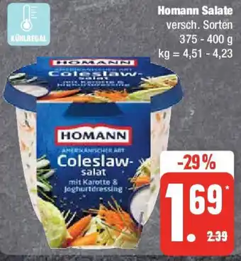 Edeka Homann Salate 375 - 400 g Angebot