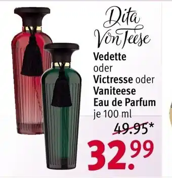 Rossmann Dita Von Teese Vedette oder Victresse oder Vaniteese Eau de Parfum je 100 ml Angebot