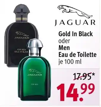 Rossmann JAGUAR Gold In Black oder Men Eau de Toilette je 100 ml Angebot