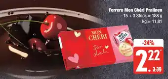 Edeka Ferrero Mon Chéri Pralinen 188 g Angebot