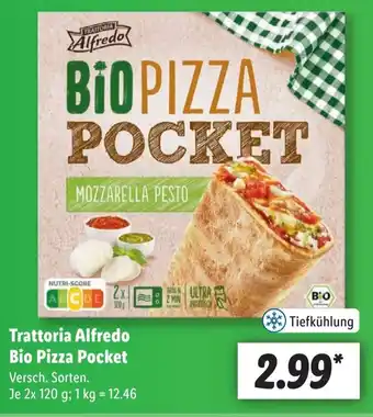 Lidl Trattoria Alfredo Bio Pizza Pocket 2 x 120 g Angebot