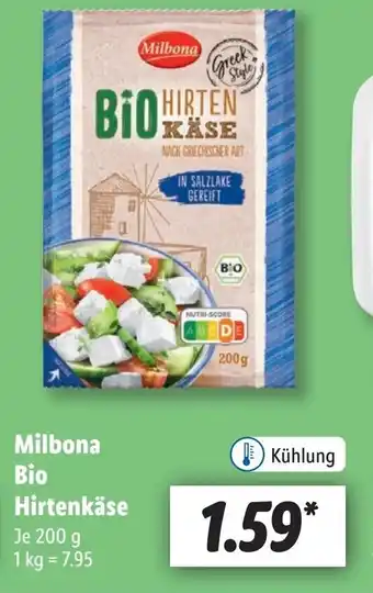 Lidl Milbona Bio Hirtenkäse 200 g Angebot