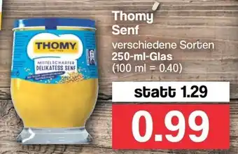 Famila Nord West Thomy Senf 250ml Glas Angebot