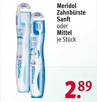 Rossmann Meridol Zahnbürste Sanft oder Mittel je Stück Angebot