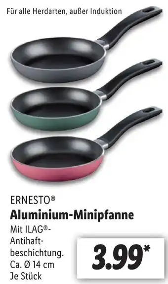 Lidl ERNESTO Aluminium-Minipfanne Angebot