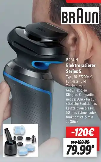 Lidl BRAUN Elektrorasierer Series 5 Angebot