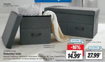 Lidl LIVARNO home Sitzhocker/-truhe Angebot