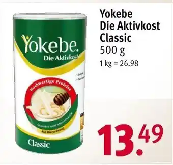 Rossmann Yokebe Die Aktivkost Classic 500 g Angebot