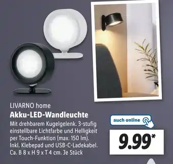 Lidl LIVARNO home Akku-LED-Wandleuchte Angebot