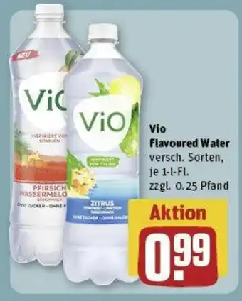 REWE Vio Flavoured Water versch. Sorten, je 1-l-Fl. Angebot