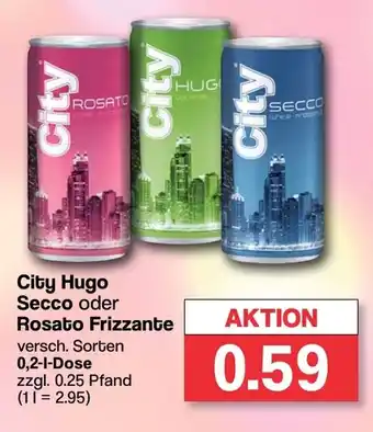 Famila Nord West City Hugo Secco oder Rosato Frizzante 200ml Angebot