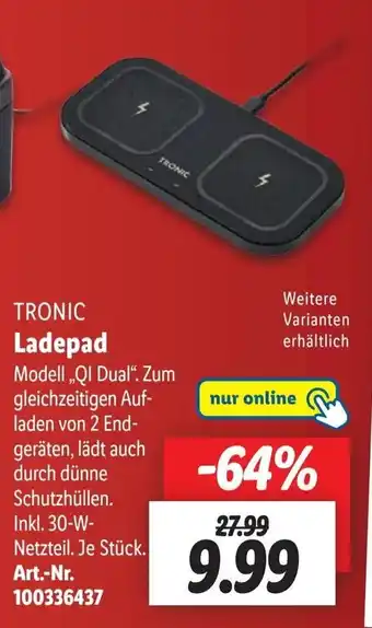 Lidl TRONIC Ladepad Angebot