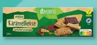 Lidl Vemondo Vegane Karamellkekse Zartbitter-schokolade 200 g Angebot