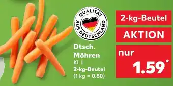 Kaufland Dtsch. Möhren 2-kg-Beutel Angebot