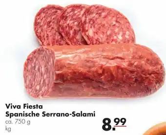 Handelshof Viva Fiesta Spanische Serrano Salami 750g Angebot