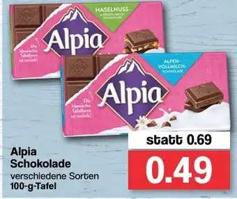 Famila Nord West Alpia Schokolade 100 g Angebot