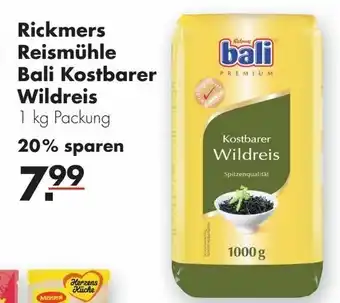 Handelshof Rickmers Reismühle Bali Kostbarer Wildreis 1kg Angebot