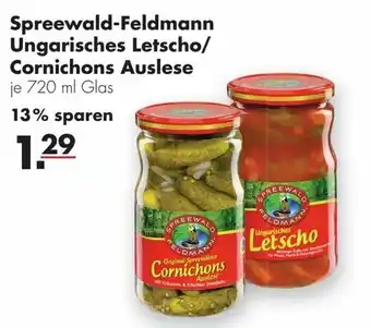 Handelshof Spreewald Feldmann Ungarisches Letscho/Cornichons Auslese 720ml Angebot