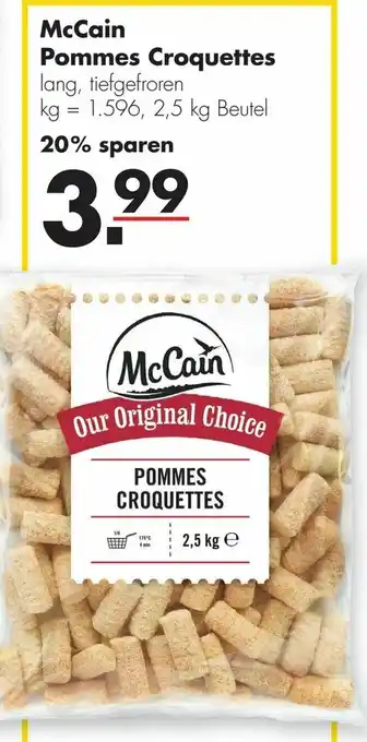 Handelshof McCain Pommes Croquettes 2,5kg Beutel Angebot