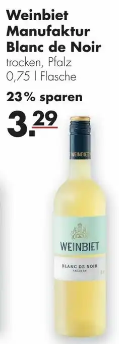 Handelshof Weinbiet Manufaktur Blanc de Noir 0,75L Angebot