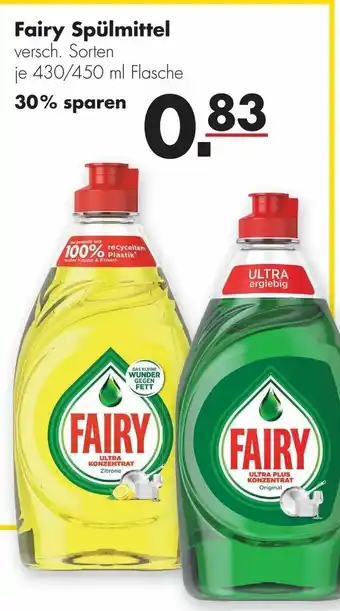 Handelshof Fairy Spülmittel 430-450ml Angebot