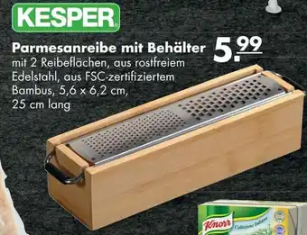 Handelshof Kesper Parmesanreibe mit Behälter Angebot