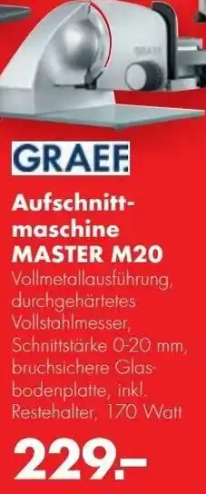 Handelshof Graef Aufschnittmaschine Master M20 Angebot