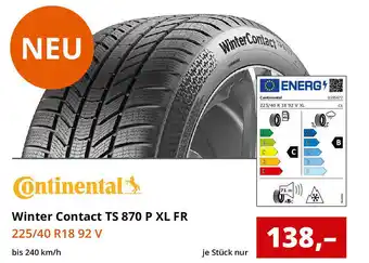 Reifen1+ Continental WinterContact TS 870 P XL FR Angebot