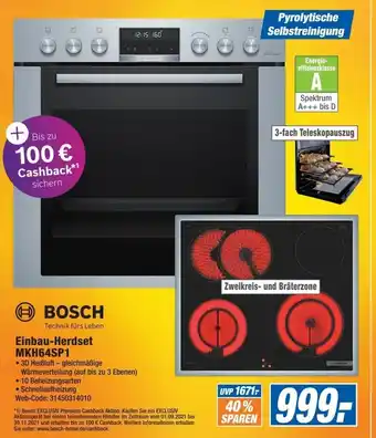 Expert Bosch Einbau Herdset MKH64SP1 Angebot