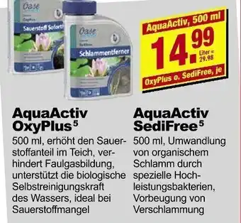 Leymann Baustoffe AquaActiv OxyPlus oder AquaActiv SediFree Angebot