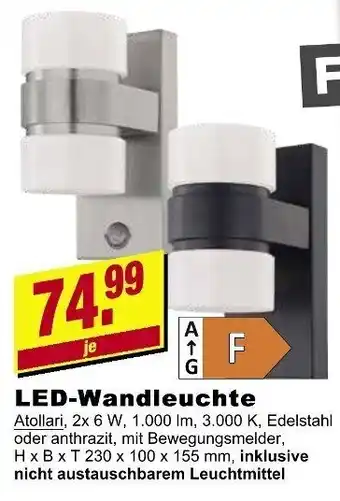 Leymann Baustoffe LED Wandleuchte Angebot