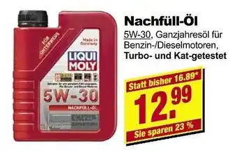 Leymann Baustoffe Nachfüll-öl 5W-30 Angebot