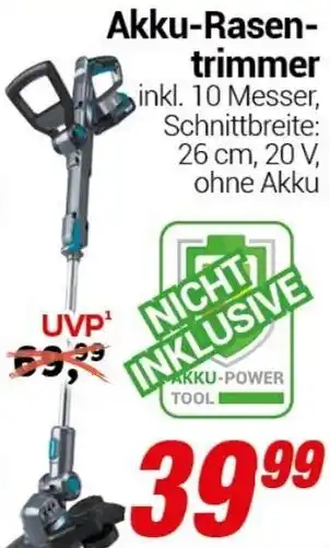 CENTERSHOP Akku-Rasentrimmer Angebot