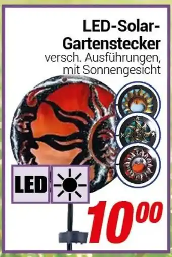 CENTERSHOP LED-Solar Gartenstecker Angebot